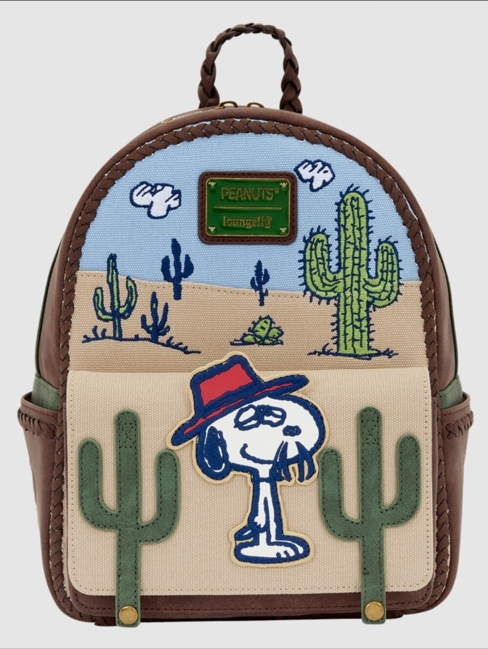 Loungefly Peanuts Spike Desert Mini Backpack NWT